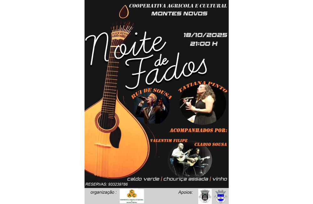 Noite de Fados | Portal do Associativismo - Município de Lo...