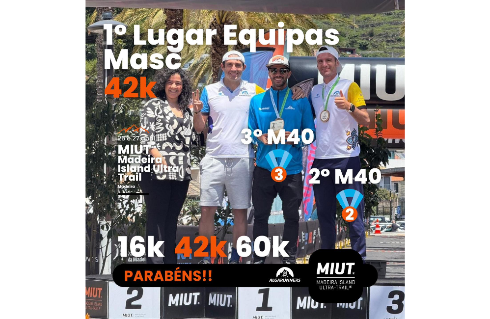 Algarrunners campeã masculina na prova de 42 kms e vice-cam...