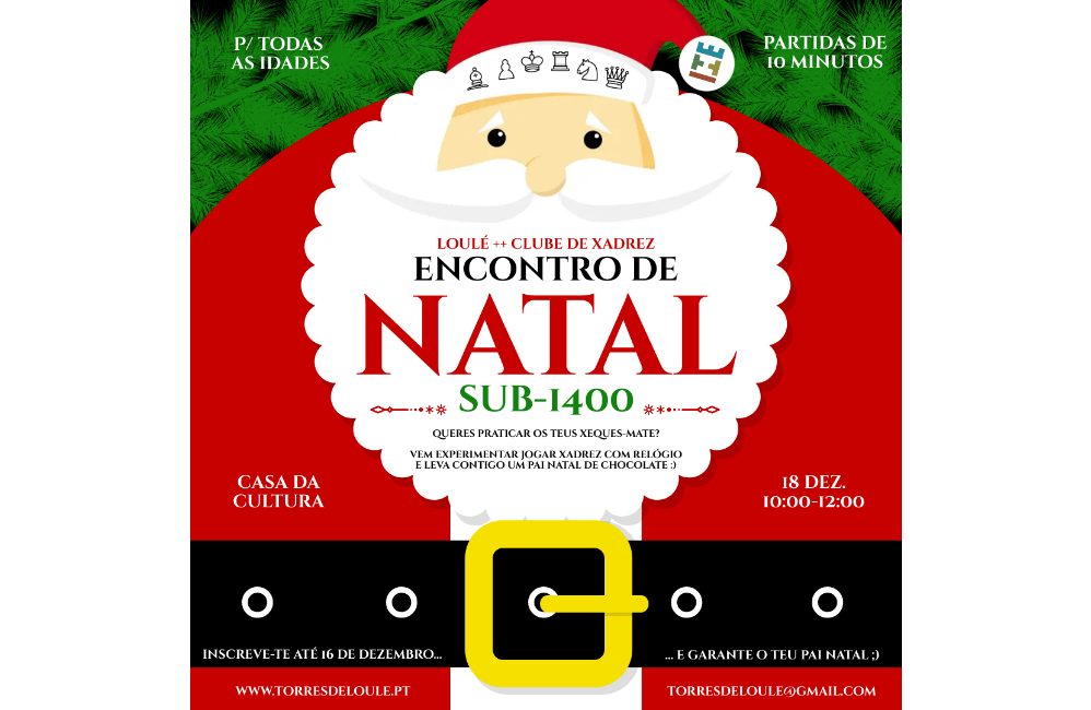 Torneio Social de Natal (sub-1400) | Portal do Associativism...