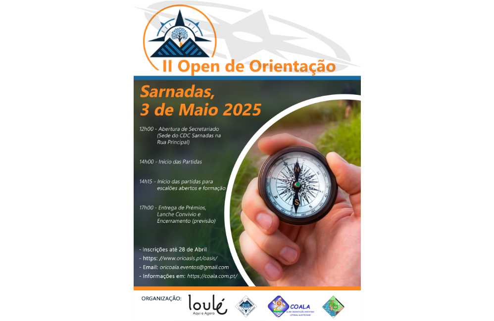 II OPEN DE ORIENTAÇÃO PEDESTRE DAS SARNADAS | Portal do As...