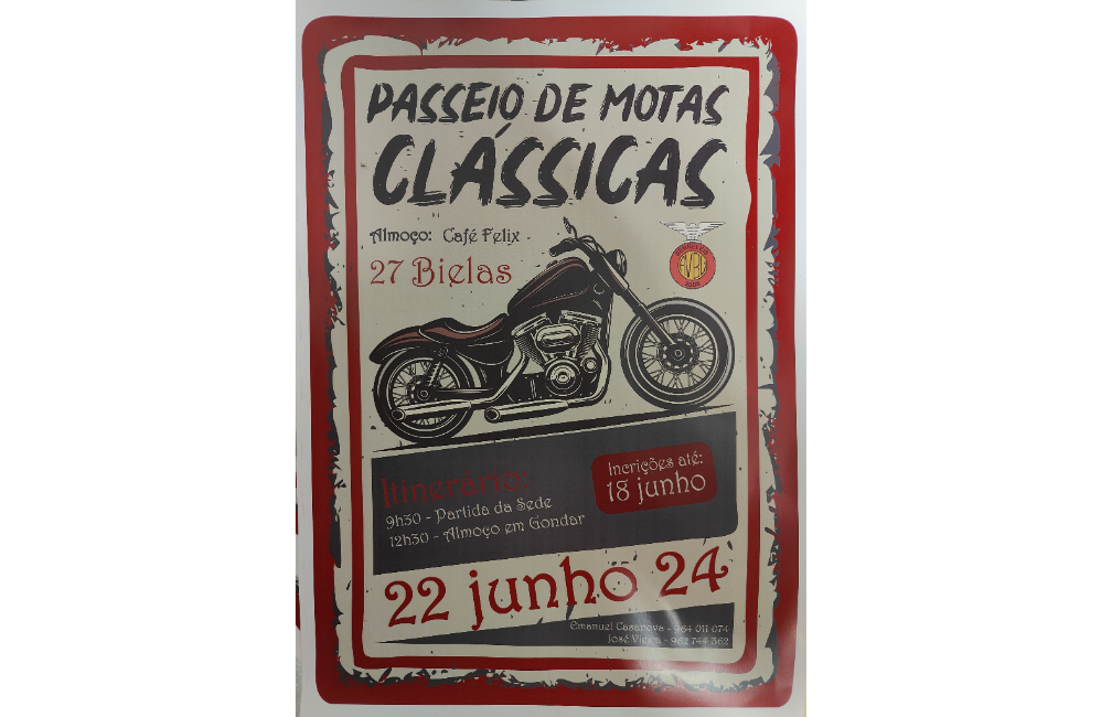 Passeio de Motas Clássicas | Portal do Associativismo - Mun...