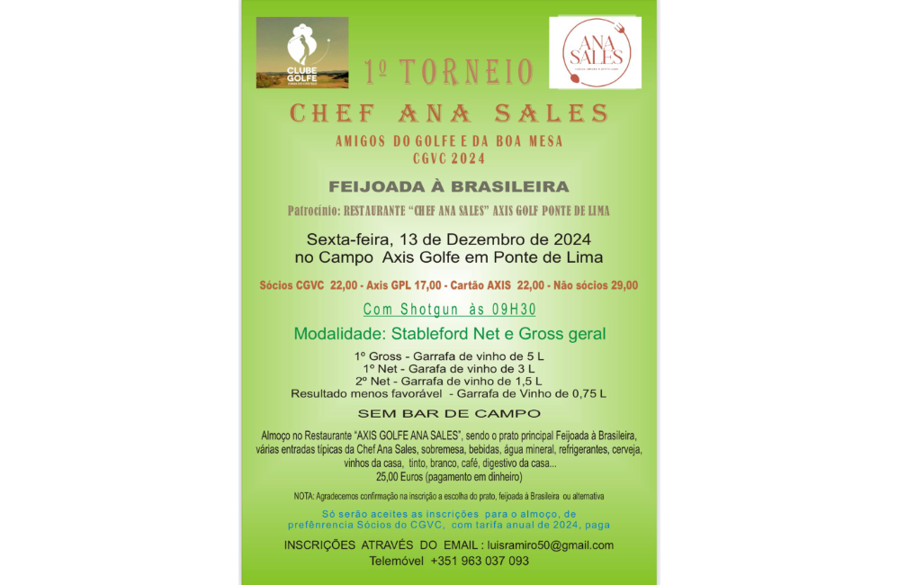 I Torneio Chef Ana Sales CGVC 2024 | Portal do Associativism...