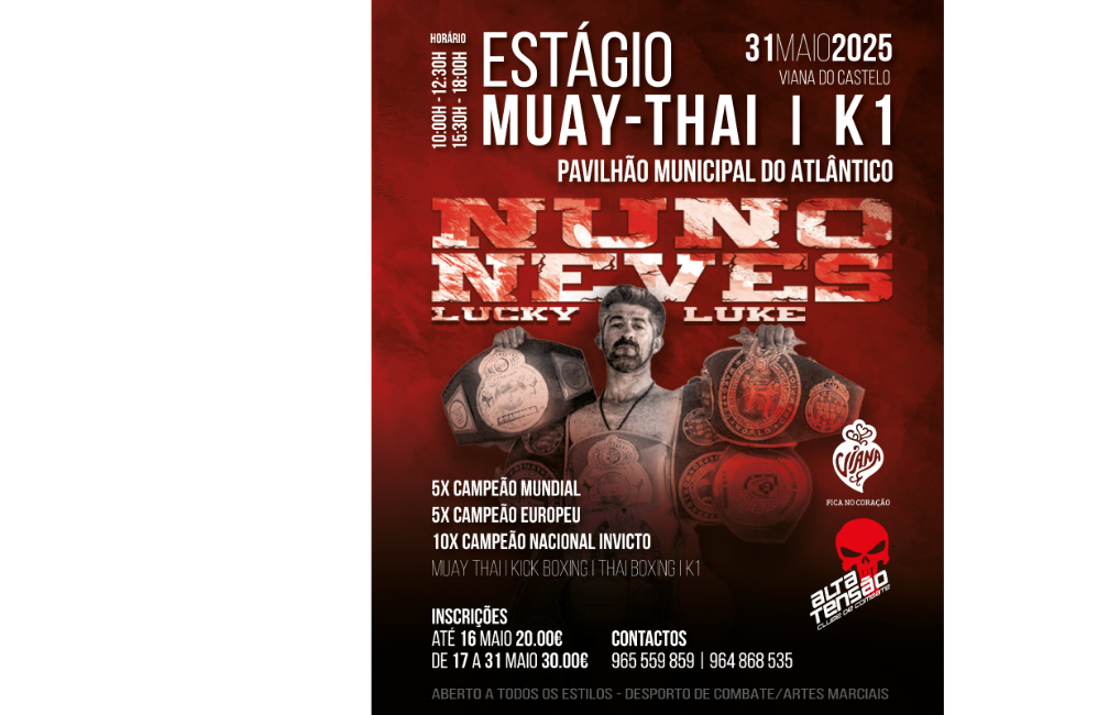 ESTÁGIO MUAY-THAI/K1 NUNO NEVES | Portal do Associativismo ...