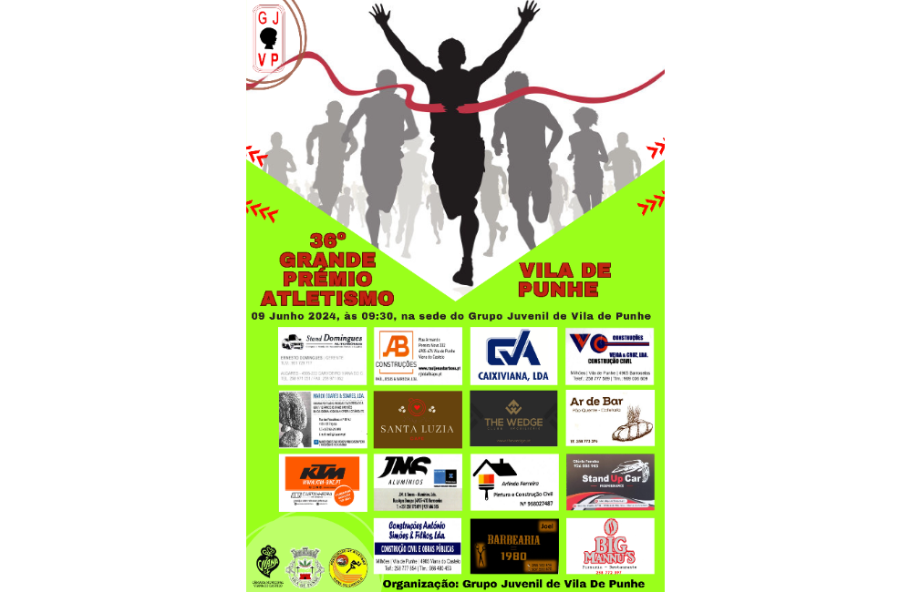36.º Grande Prémio de Atletismo Vila de Punhe | Portal do ...