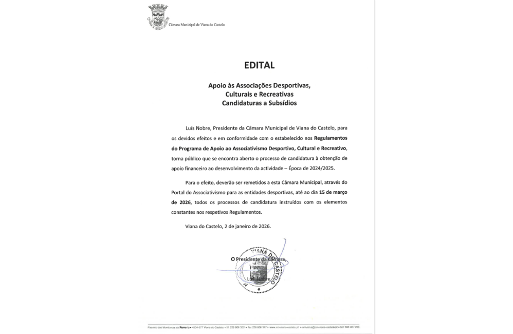 EDITAL CANDIDATURA A APOIO AO ASSOCIATIVISMO | Portal do Ass...
