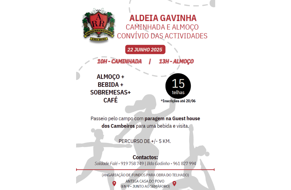 Caminhada e almoço convívio - AR