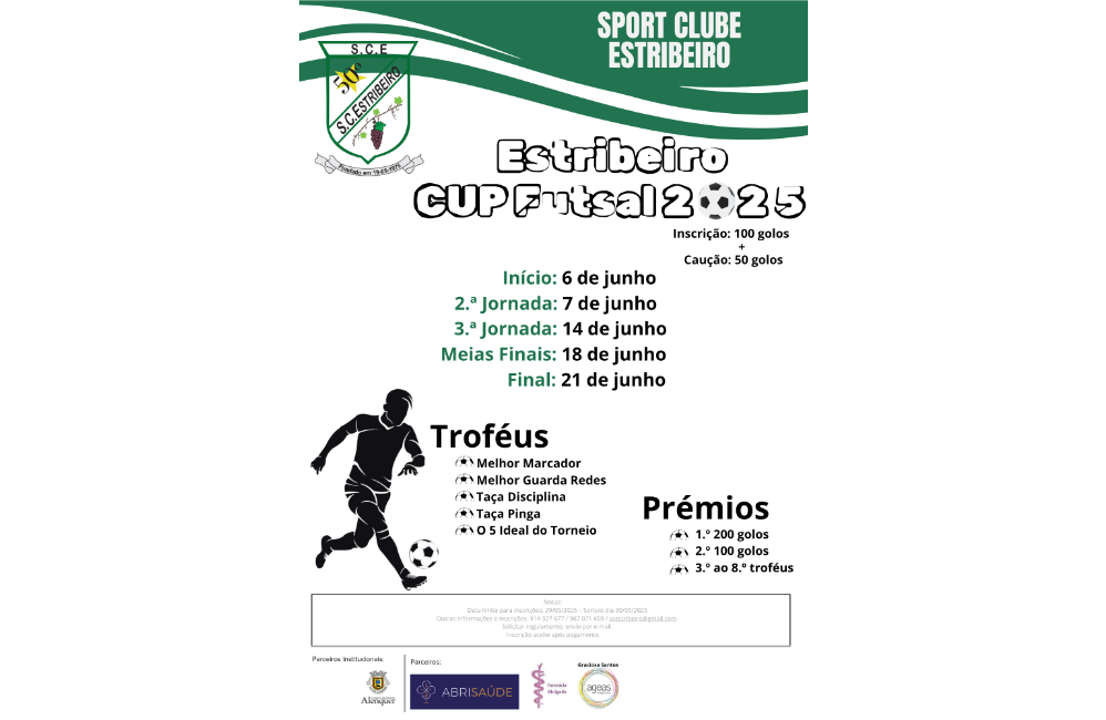 Estribeiro Cup Futsal 2025 | Portal do Associativismo - Muni...