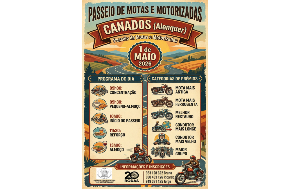 Passeio Motos | Portal do Associativismo - Município de Ale...
