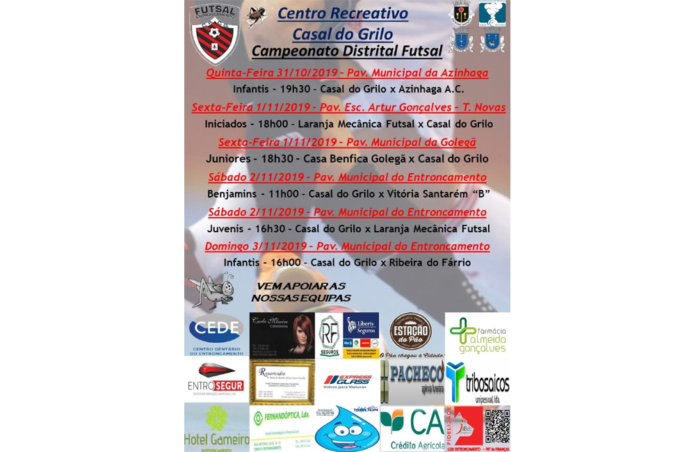 Campeonato Distrital de Futsal | Portal do Associativismo - ...