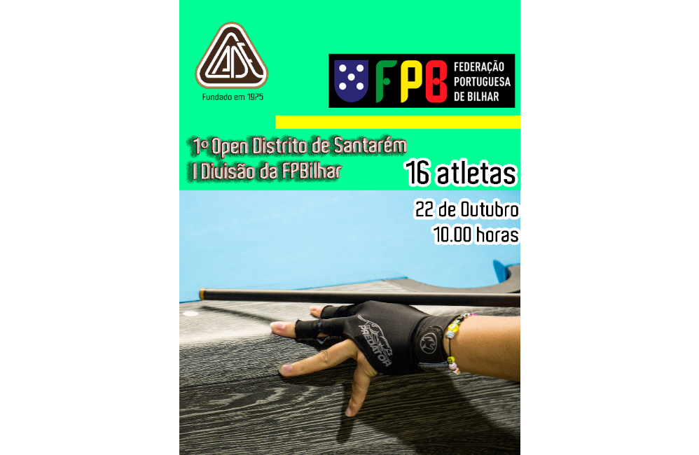 1º Open Distrito de Santarém I Divisão da FPBilhar | Port...