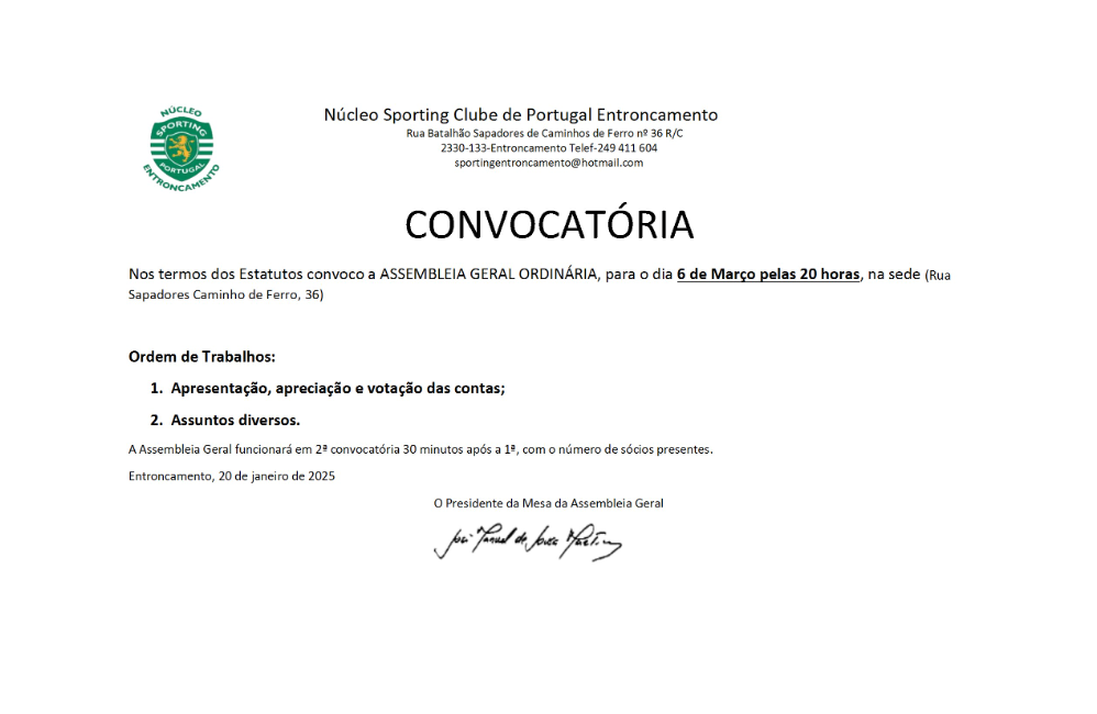 ASSEMBLEIA GERAL ORDINÁRIA | Portal do Associativismo - Mun...