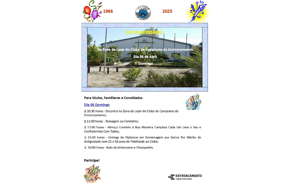 59º Aniversário do Clube de Campismo do Entroncamento | Po...