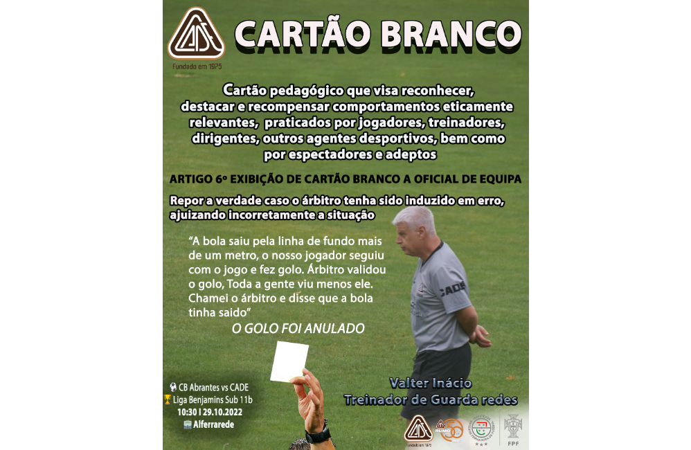 CARTÃO BRANCO | Portal do Associativismo - Município de En...