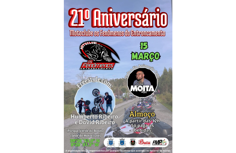 21º Aniversário Motoclube Os Fenómenos | Portal do Associ...