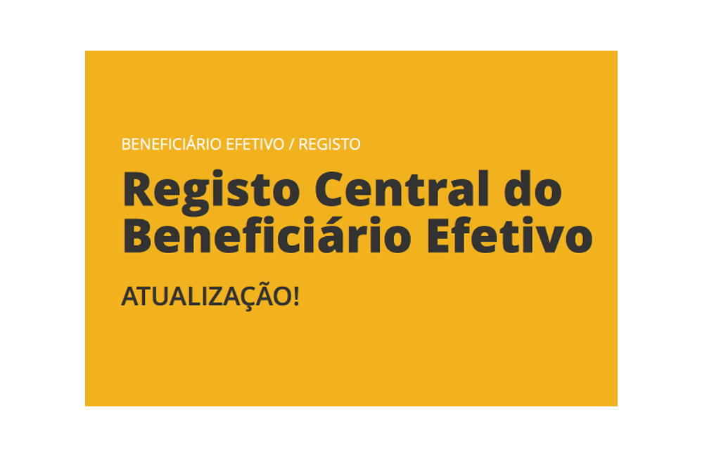 Registo Central do Beneficiário Efetivo (RCBE) – Circular...
