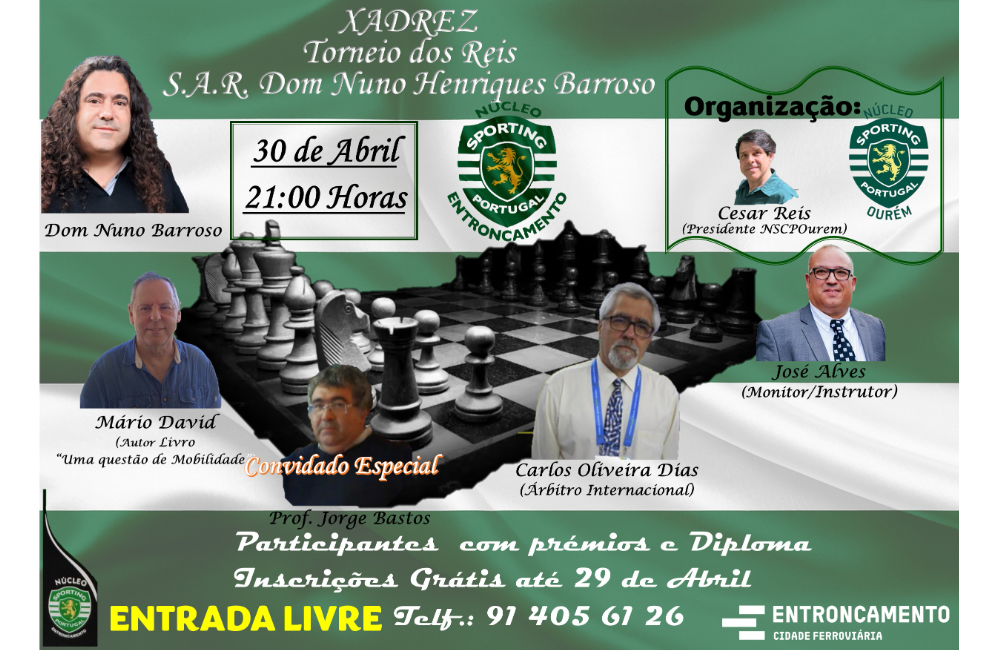 Torneio de Xadrez | Portal do Associativismo - Município de...